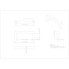 3" Center-to-Center Square Stanton Cabinet Bar Pull