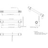 128 mm Center-to-Center Carmen Cabinet Bar Pull