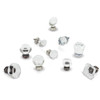 1-3/8" Overall Length Square Glass Harlow Cabinet Knob