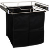 18" Deep Pullout Canvas Hamper With Removable Laundry Bag