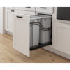 Double 35 Quart Storage With Style® Metal Soft-close Trashcan Pullout