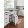 Double 35 Quart Storage With Style® Metal Soft-close Trashcan Pullout