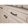 96 mm Center-to-Center Rope Detailed Lindos Cabinet Pull