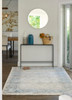 Momeni Izmir IZ-02 Blue Machine Made Area Rugs