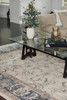 Momeni Izmir IZ-02 Blue Machine Made Area Rugs