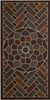 Ornamental Entry Mat Chestnut Machine Made Polyester Area Rug - 2' X 4' Rectangle - B1043 18464