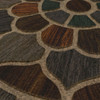 Ornamental Entry Mat Chestnut Machine Made Polyester Area Rug - 2' X 4' Rectangle - B1043 18464