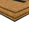 Faux Coir Impressions Mat Natural Machine Made Polyester Area Rug - 1' 6" X 2' 6" Rectangle - B1047 19264