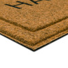 Faux Coir Impressions Mat Natural Machine Made Polyester Area Rug - 1' 6" X 2' 6" Rectangle - B1047 19269