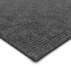 Needlepunch Carpet Tile Alloy Grey Machine Made Polyester Area Rug - 24"x24" 15pc Bx Square