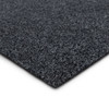 Needlepunch Carpet Tile Deep Grey Machine Made Polyester Area Rug - 24"x24" 15pc Bx Square