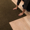 Needlepunch Carpet Tile Chestnut Machine Made Polyester Area Rug - 24"x24" 15pc Bx Square
