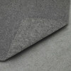 Needlepunch Rugs Gunmetal Grey Machine Made Polyester Area Rug - 6' X 8' Rectangle