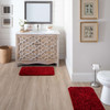 Bridgetown Bath Red Machine Tufted Polyester Area Rugs