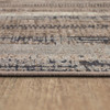 Cashmere Grey Machine Woven Polyester Area Rugs - EE405