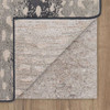 Cashmere Grey Machine Woven Polyester Area Rugs - EE413