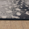 Cashmere Grey Machine Woven Polyester Area Rugs - EE413