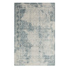 Amada Blue Machine Woven Polyester Area Rugs - EEBEL