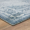 Amada Blue Machine Woven Polyester Area Rugs - EEBEL