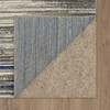Cleo Grey/dark Blue Machine Woven Polyester Area Rugs