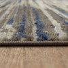 Cleo Grey/dark Blue Machine Woven Polyester Area Rugs