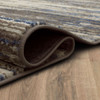 Cleo Grey/dark Blue Machine Woven Polyester Area Rugs