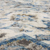 Cleo Blue Machine Woven Polypropylene Area Rugs - EELAM