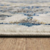 Cleo Blue Machine Woven Polypropylene Area Rugs - EELAM