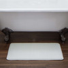 Vienna Bath Artic White Machine Made Polyester Area Rugs