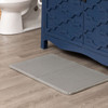 Vienna Bath Soft Silver Machine Made Polyester Area Rugs