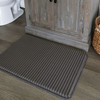 Vienna Bath Grey Flannel Machine Made Polyester Area Rugs