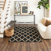 Tufted Basics Near Black/tan Machine Tufted Polyester Area Rugs - EV465
