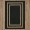 Tufted Basics Near Black/tan Machine Tufted Polyester Area Rugs - EV466