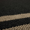 Tufted Basics Near Black/tan Machine Tufted Polyester Area Rugs - EV466