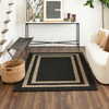 Tufted Basics Near Black/tan Machine Tufted Polyester Area Rugs - EV466