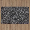 Dri-Pro Deluxe Cushion Mat Black Machine Made Polyester Area Rug - 1' 8" X 3' 6" Rectangle