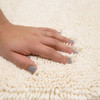 Classic Cotton II Bath Parchment Hand Hooked Cotton Area Rugs