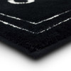 Knitted Bath Ebony Machine Made Micro Denier Polyester Area Rugs - N6259