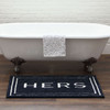 Knitted Bath Indigo Machine Made Micro Denier Polyester Area Rugs - N6260