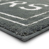 Knitted Bath Pewter Machine Made Micro Denier Polyester Area Rugs - N6260