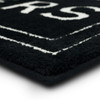 Knitted Bath Ebony Machine Made Micro Denier Polyester Area Rugs - N6260