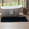 Metaphor Bath Indigo Machine Tufted Micro Denier Polyester Area Rugs