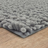 Metaphor Bath Silver Machine Tufted Micro Denier Polyester Area Rugs