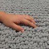 Metaphor Bath Silver Machine Tufted Micro Denier Polyester Area Rugs