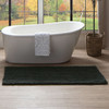 Metaphor Bath Charcoal Machine Tufted Micro Denier Polyester Area Rugs