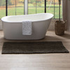 Metaphor Bath Cool Grey Machine Tufted Micro Denier Polyester Area Rugs