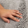 Composition Bath Silver Machine Tufted Cotton Area Rugs