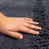 Composition Bath Charcoal Machine Tufted Cotton Area Rugs