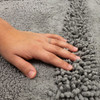 Composition Bath Cool Grey Machine Tufted Cotton Area Rugs