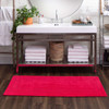 Boardwalk Bath Fiesta Pink Machine Tufted Cotton Area Rugs